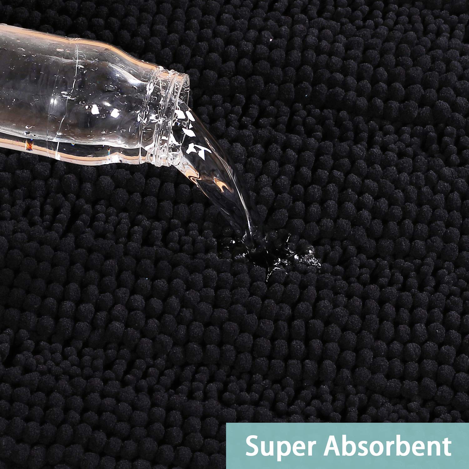 Turquoize extra-long bath mat at 47 by 17 inches for larger spaces.