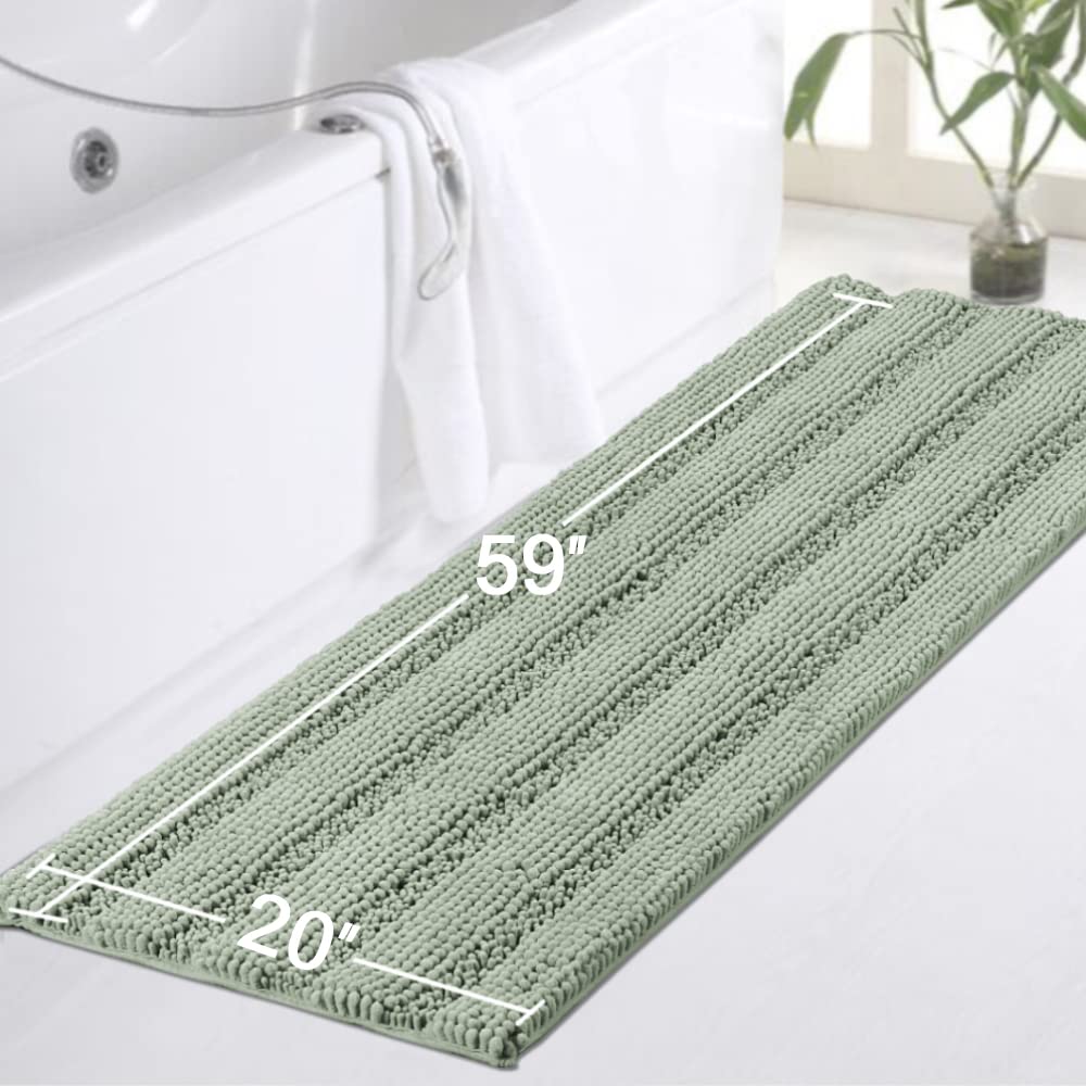 Turquoize machine-washable bath rug stays soft after every wash.