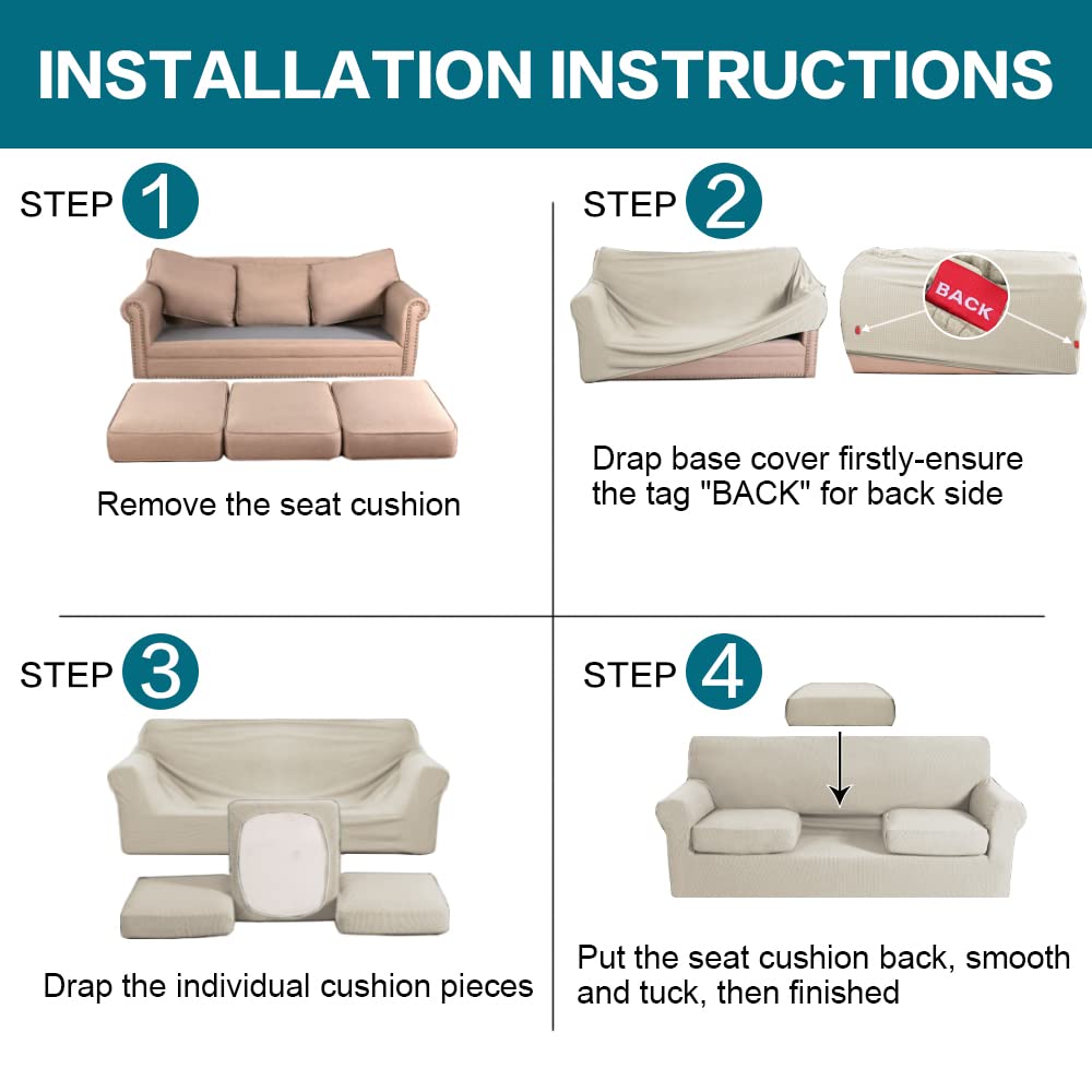 Turquoize slipcover easy-install for fast room refresh.