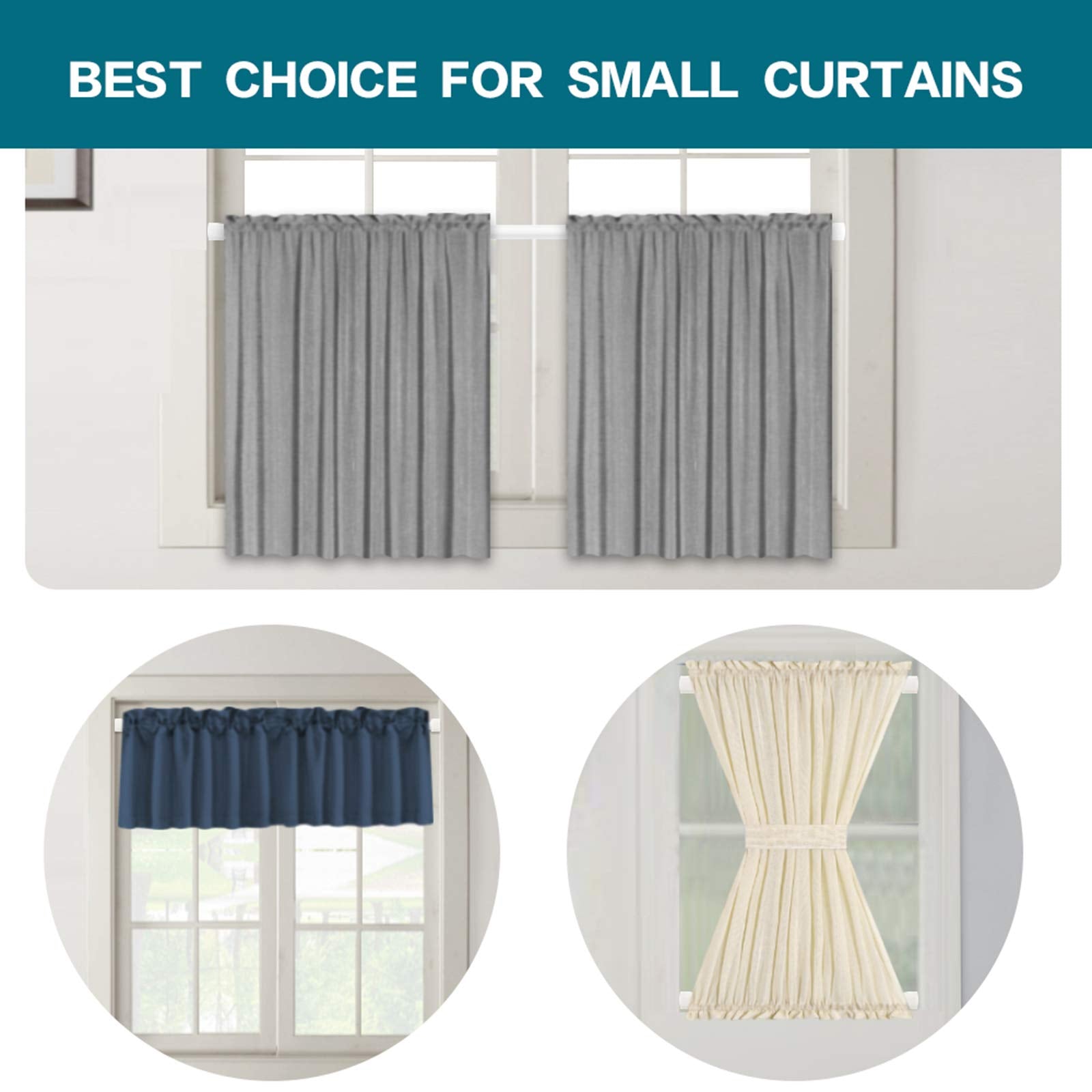 Turquoize tension rod no-drilling design saves wall damage
