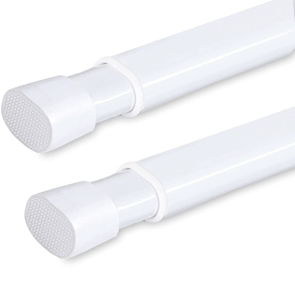 Turquoize tension rod oval assembly shows simple no-drill installation