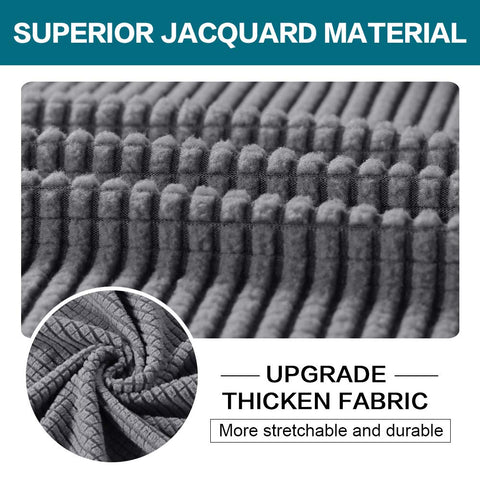 Turquoize thick jacquard fabric close-up highlights premium softness and durability.