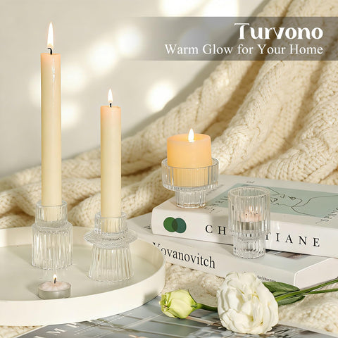 Turvono versatile glass holder ensemble complements modern and rustic decor