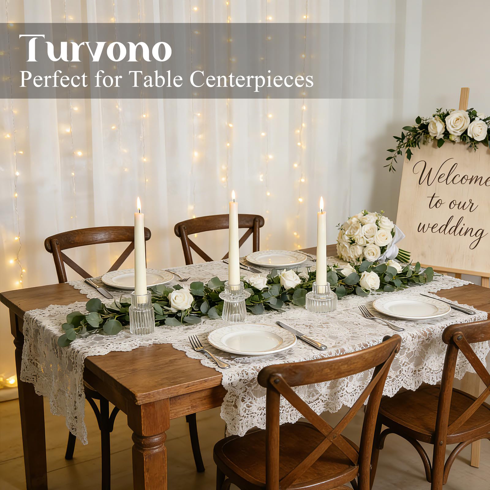 Turvono set of twelve ribbed glass holders suitable for table centerpieces