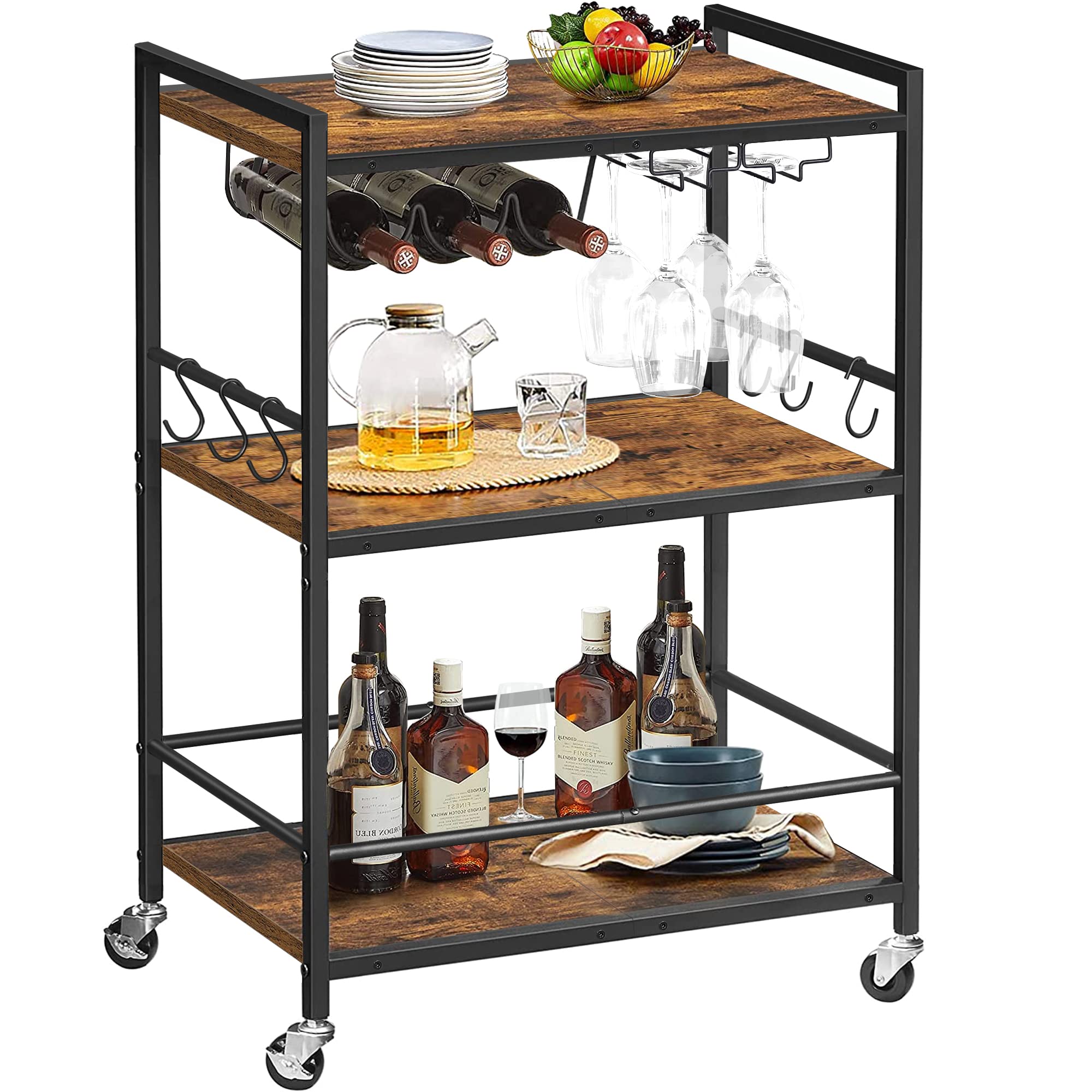 TUTOTAK Bar Cart assembly guide and included tools.