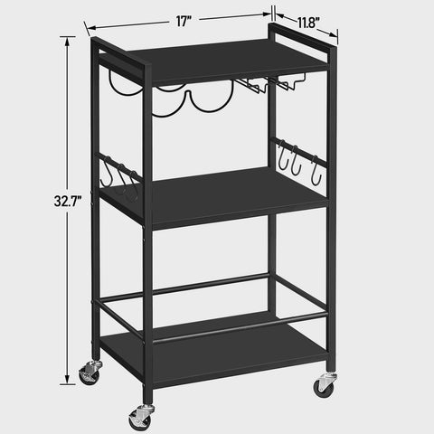 TUTOTAK Bar Cart can be disassembled for flexible storage.