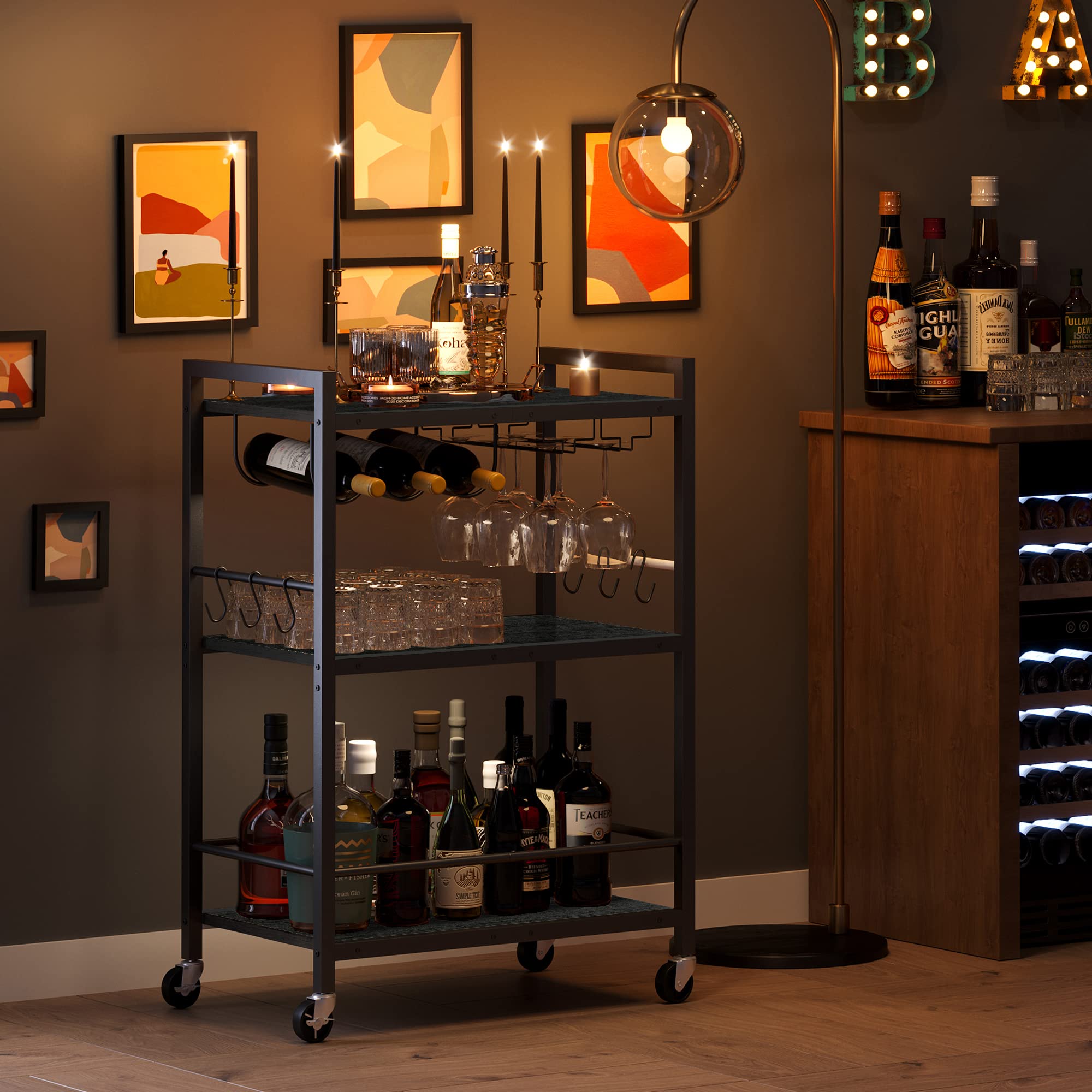 TUTOTAK bar cart handle enables easy steering and positioning