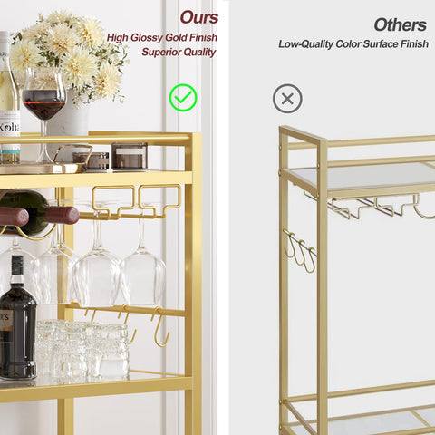 TUTOTAK bar cart protective fence prevents items from slipping