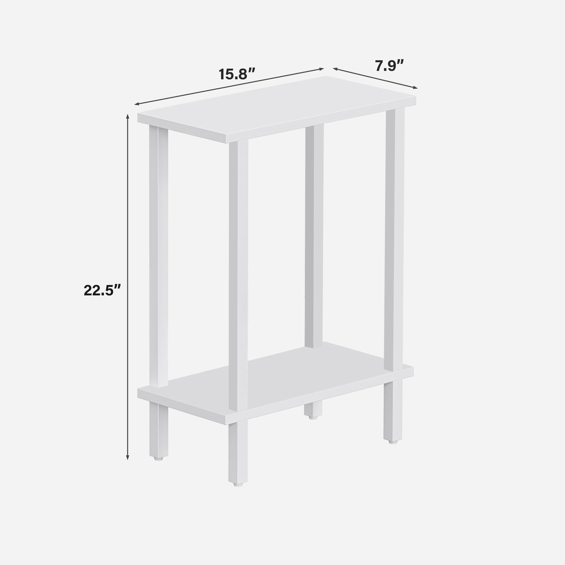 TUTOTAK compact bedside nightstand fits in small bedrooms neatly.