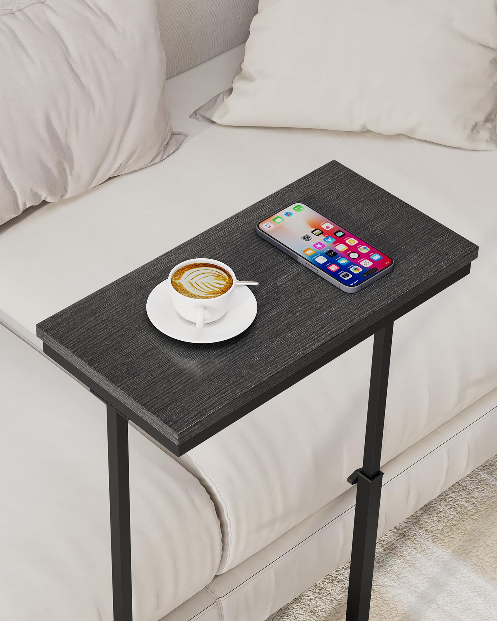 TUTOTAK Black finish living room table complements modern decor