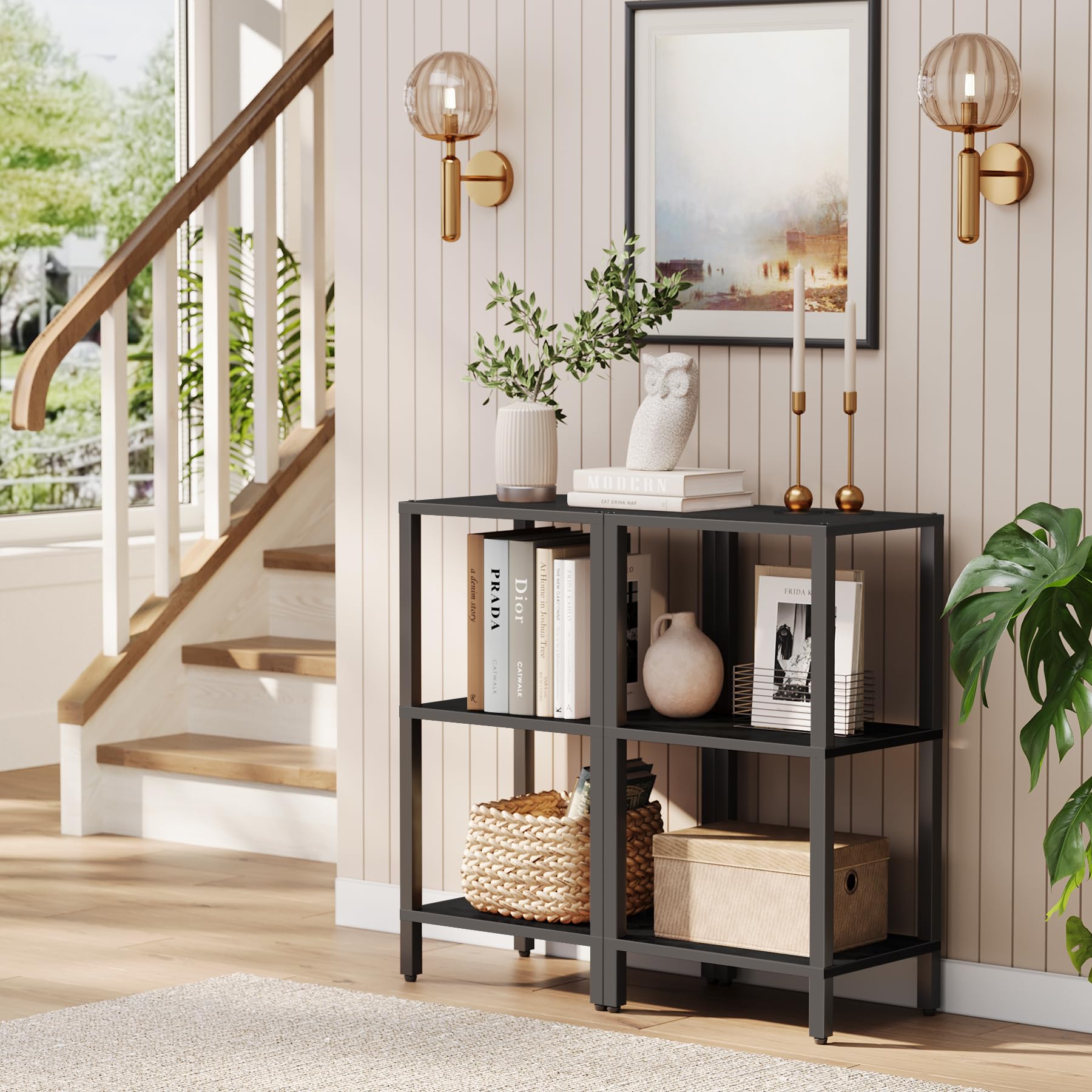TUTOTAK Bookshelf assembly guide ensures quick, tool-free setup.