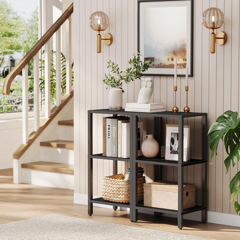 TUTOTAK Bookshelf assembly guide ensures quick, tool-free setup.