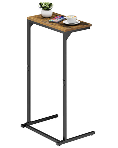 TUTOTAK C-Shaped End Table serves as a slim bedside companion.