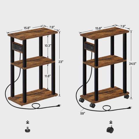 TUTOTAK corner-friendly table for small spaces beside sofa or bed