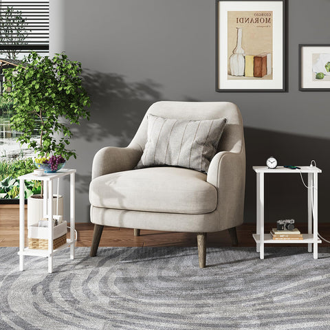 TUTOTAK end table dimensions: 7.9 in depth, 15.8 in width, 22.5 in height.