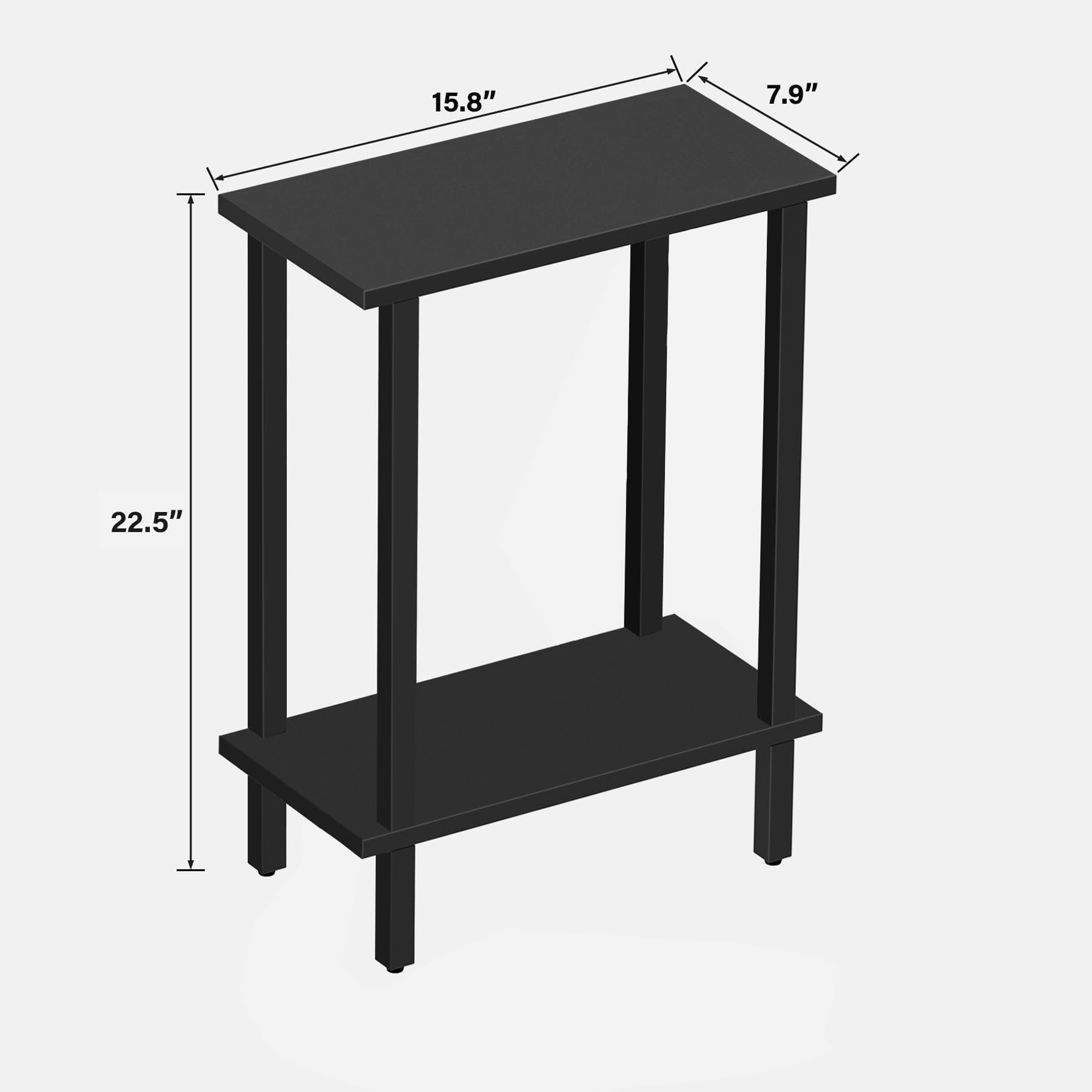 TUTOTAK easy assembly end table with hardware and instruction manual