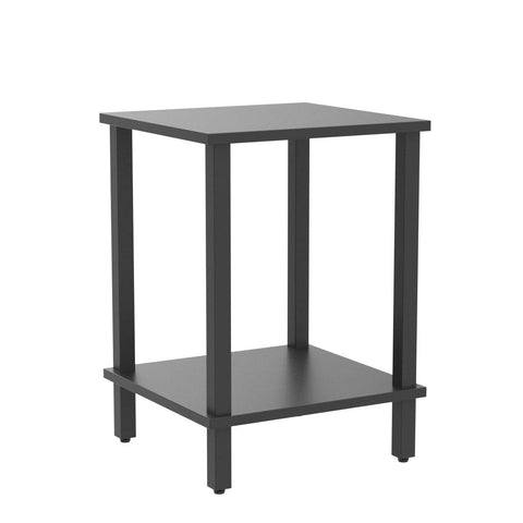 TUTOTAK End Table adjustable feet protect floors on uneven surfaces.