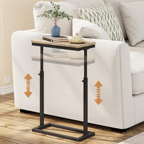 TUTOTAK end table with adjustable height for flexible laptop use