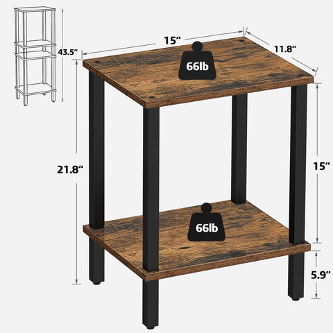 TUTOTAK End Table paired set creates balanced living room accents