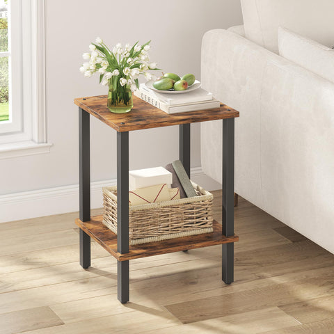 TUTOTAK End Table top surface for drinks and lamps in a compact setup