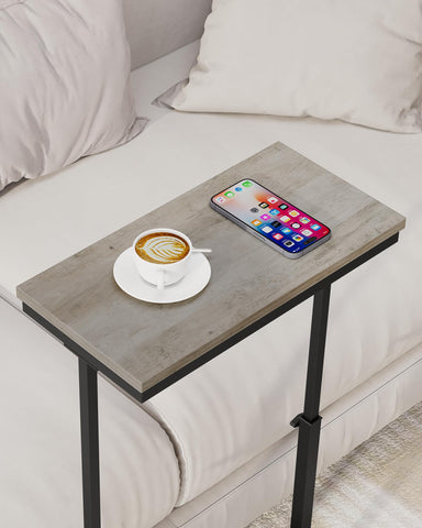 TUTOTAK greige finish end table blends with modern interiors