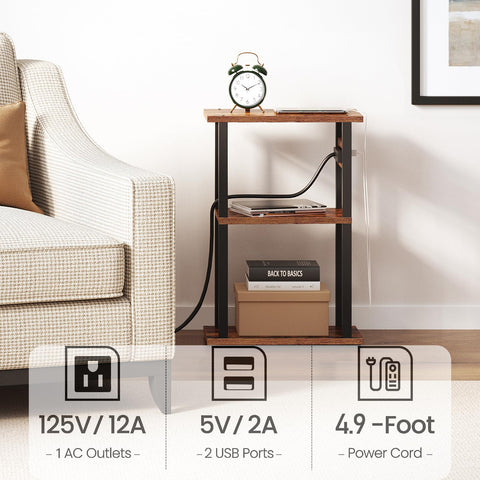 TUTOTAK corner-nightstand compact design for tight spaces