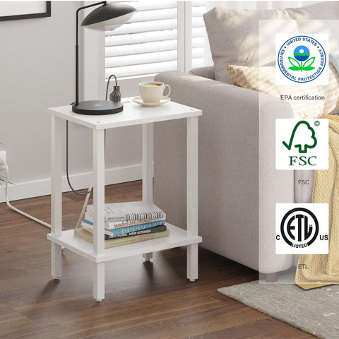TUTOTAK nightstand setup ideal for small-space living