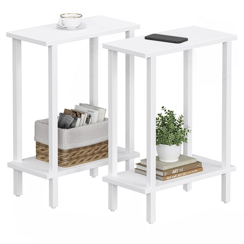 TUTOTAK small side table pack of 2 in living room for compact space.