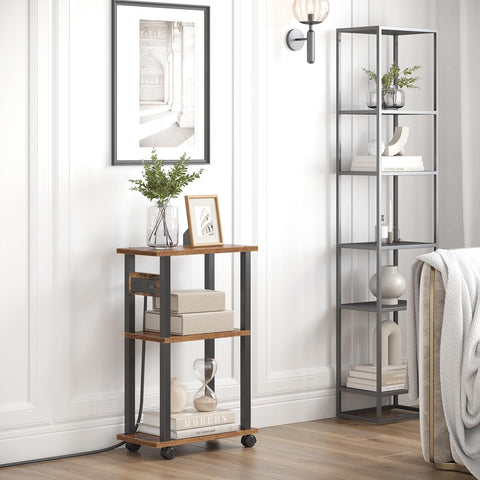 TUTOTAK sofa-side table with lamp slot for bedside lighting