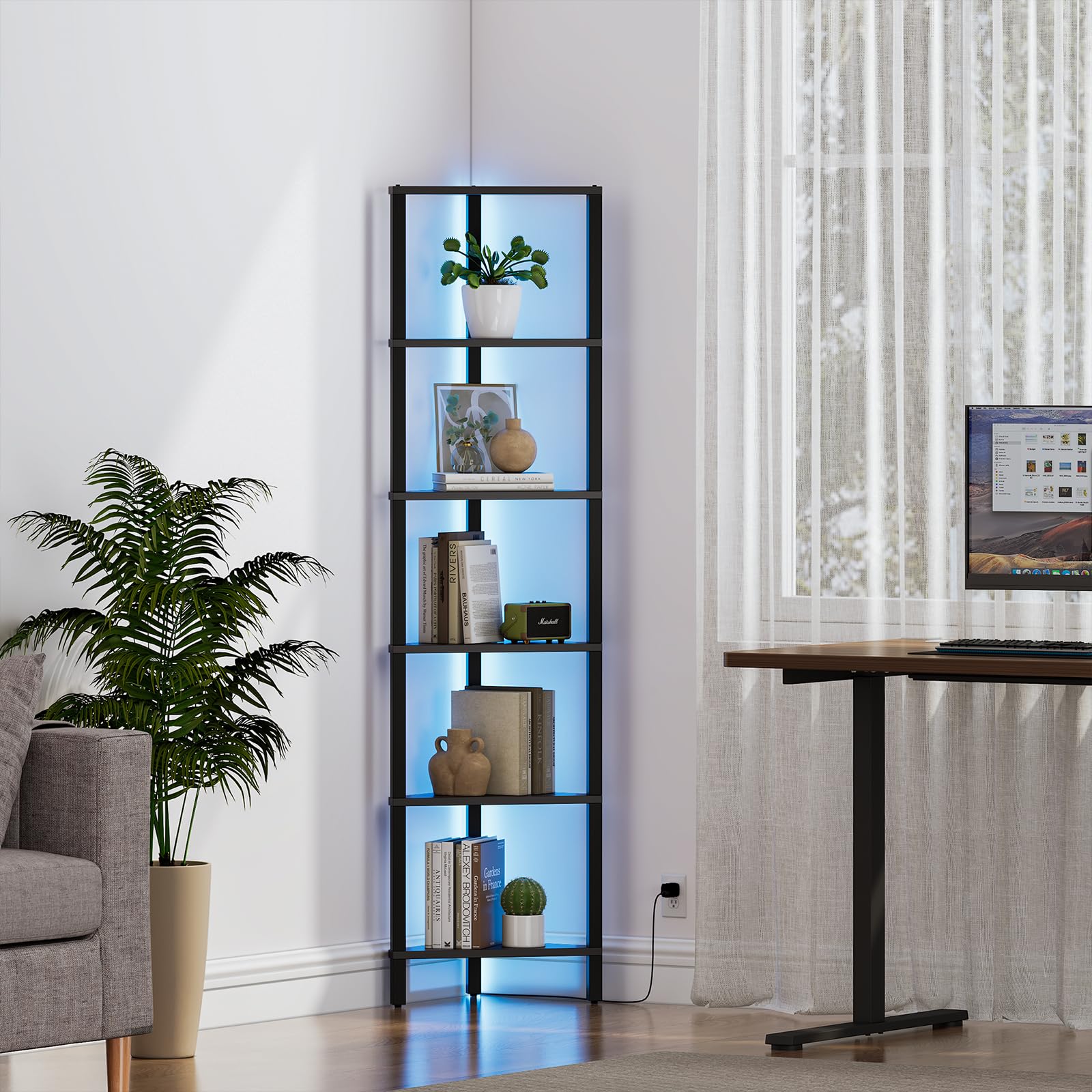TUTOTAK sturdy frame supports books, decor, and daily essentials