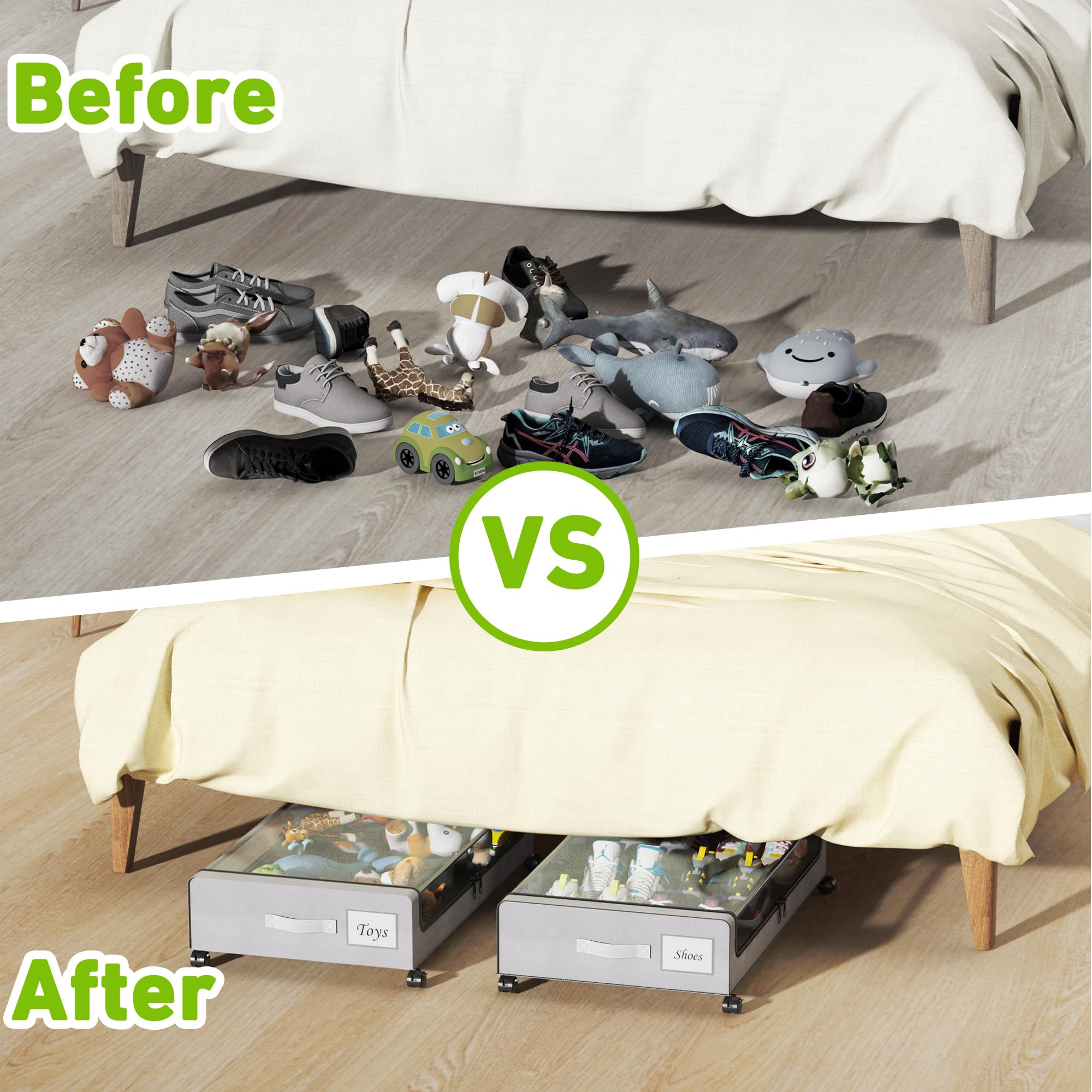 Tututry dorm-friendly design fits under beds and in closets.