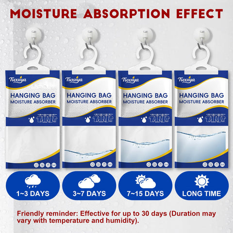 TUXIYA moisture absorber bag car interior guards against moisture buildup.