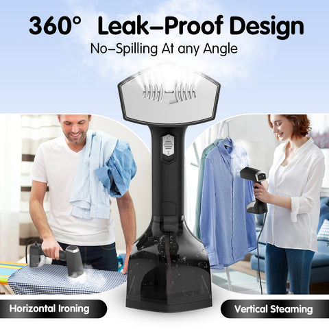 TUZOXU leak-proof design keeps surfaces dry during steaming.