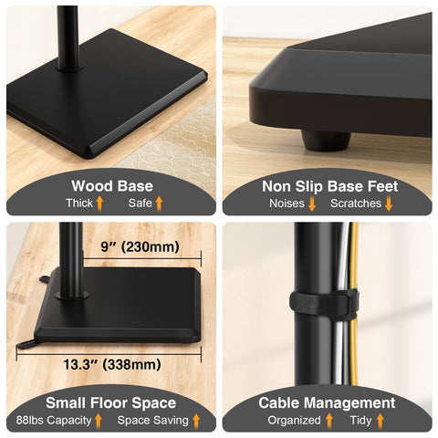 TVON compatible with 32–60 inch TVs and VESA patterns 100x100 to 400x400
