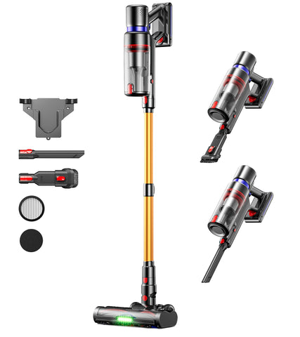TVTAU cordless vacuum performing everyday cleaning tasks at home
