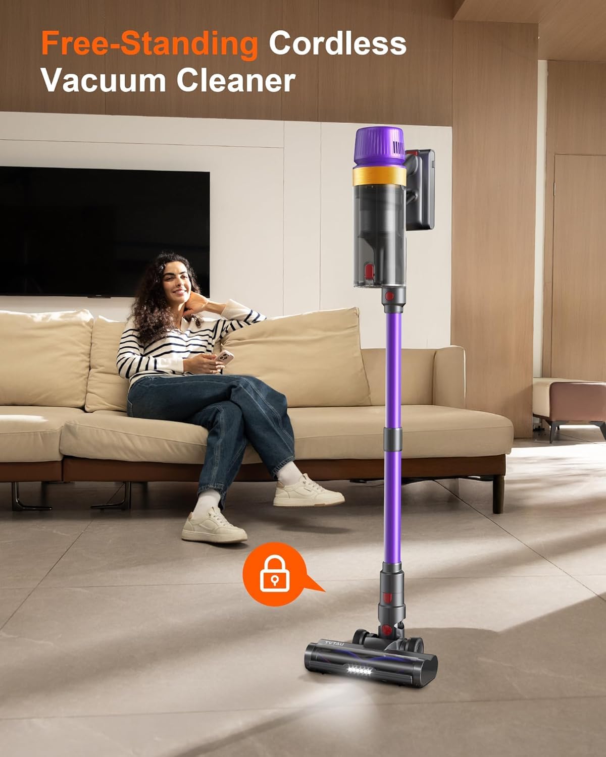 TVTAU T10 Pro anti-tangle brush efficiently handles long hair and pet hair