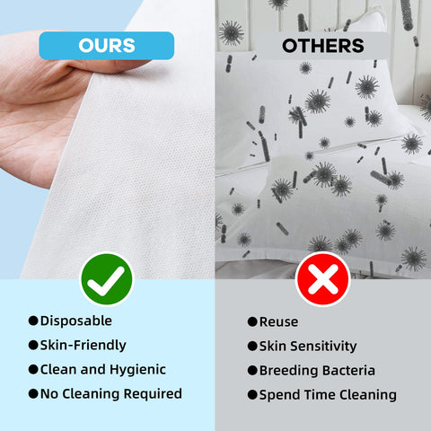 Tvvcalk pillowcase suited for hospitals, hotels, spas, tattoo studios.