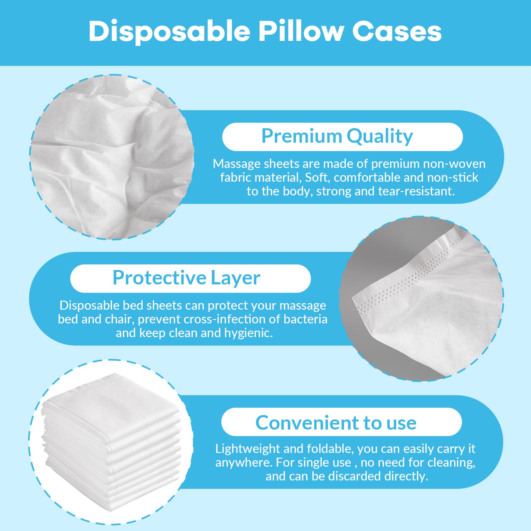 Tvvcalk soft nonwoven fabric pillowcase feels gentle on skin.