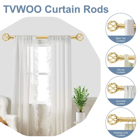 TVWOO included brackets and connectors simplify mounting and secure installation