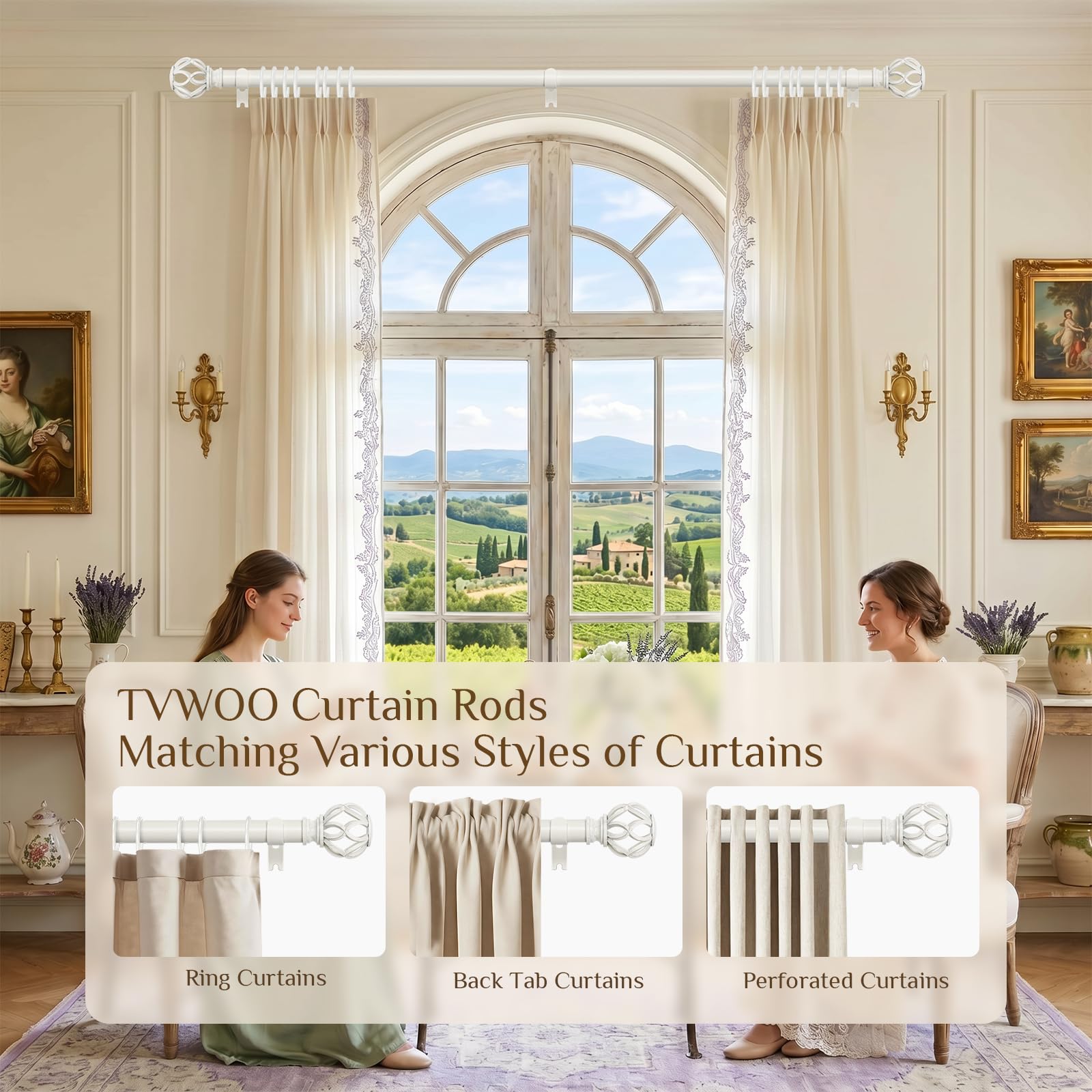 TVWOO brackets and connectors ensure secure mounting for a polished install