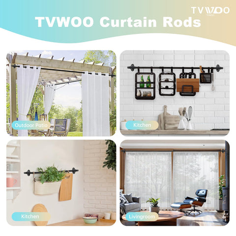 TVWOO cat's claw base emphasizes secure support for heavy drapery