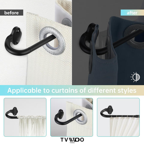 TVWOO curved wall-hugging base demonstrates enhanced privacy and reduced side glare