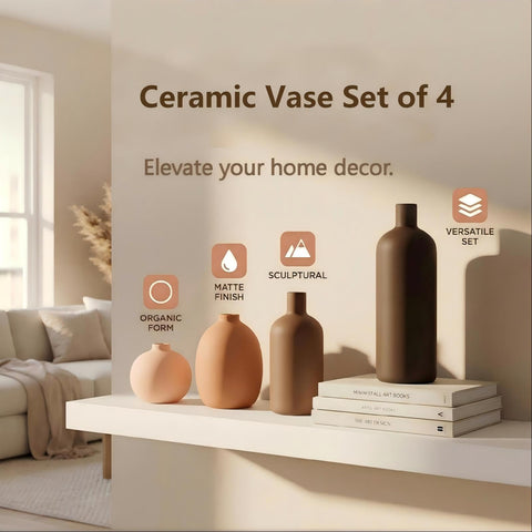 Tvzouo ceramic vase set centerpieces-for-table inspires elegant gatherings.