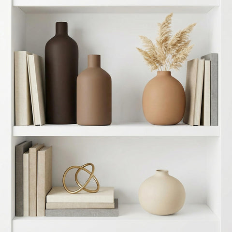 Tvzouo ceramic vase set durable-ceramic construction ensures lasting beauty.
