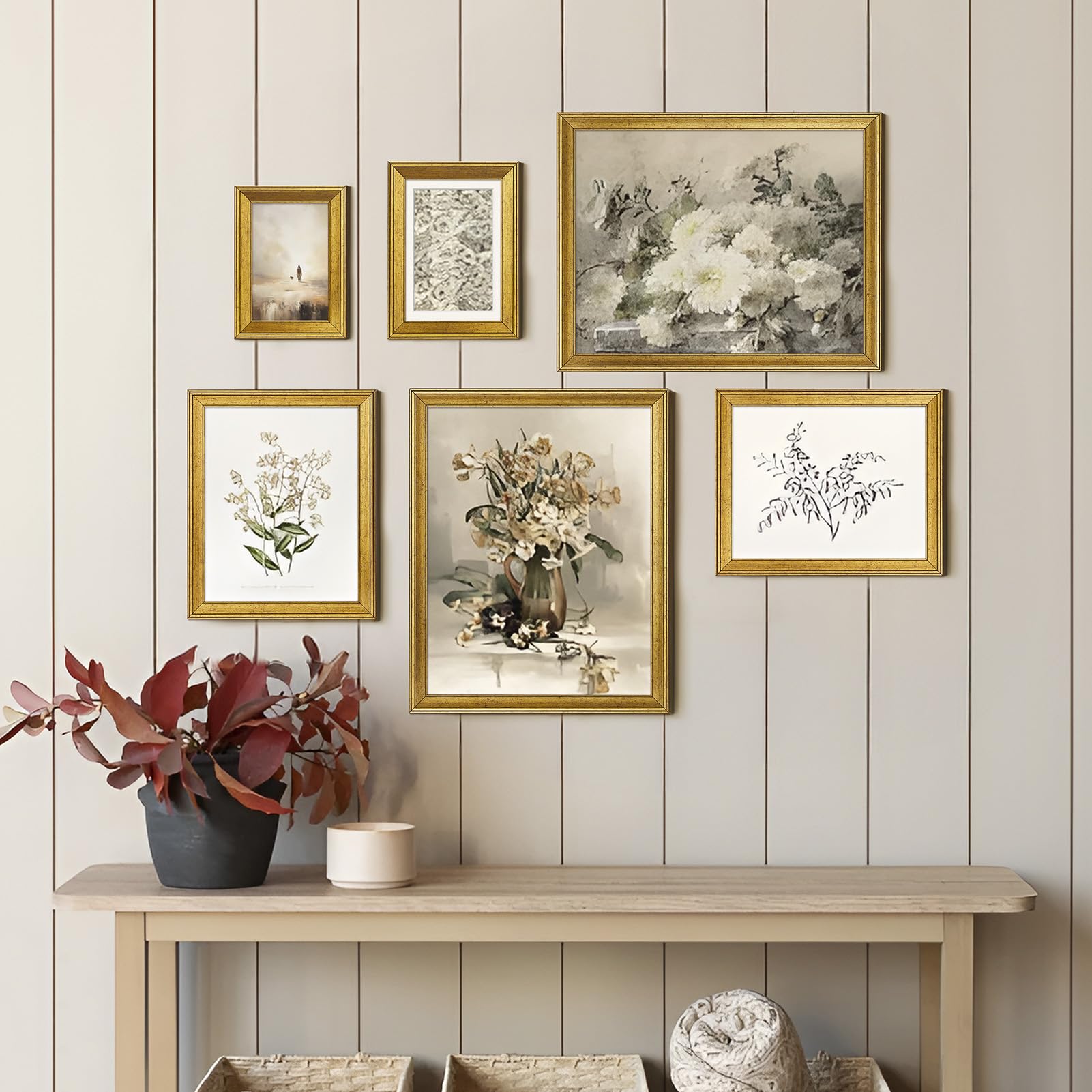 TWING 8x10 gold frame set adds a stylish gift-ready decor touch.