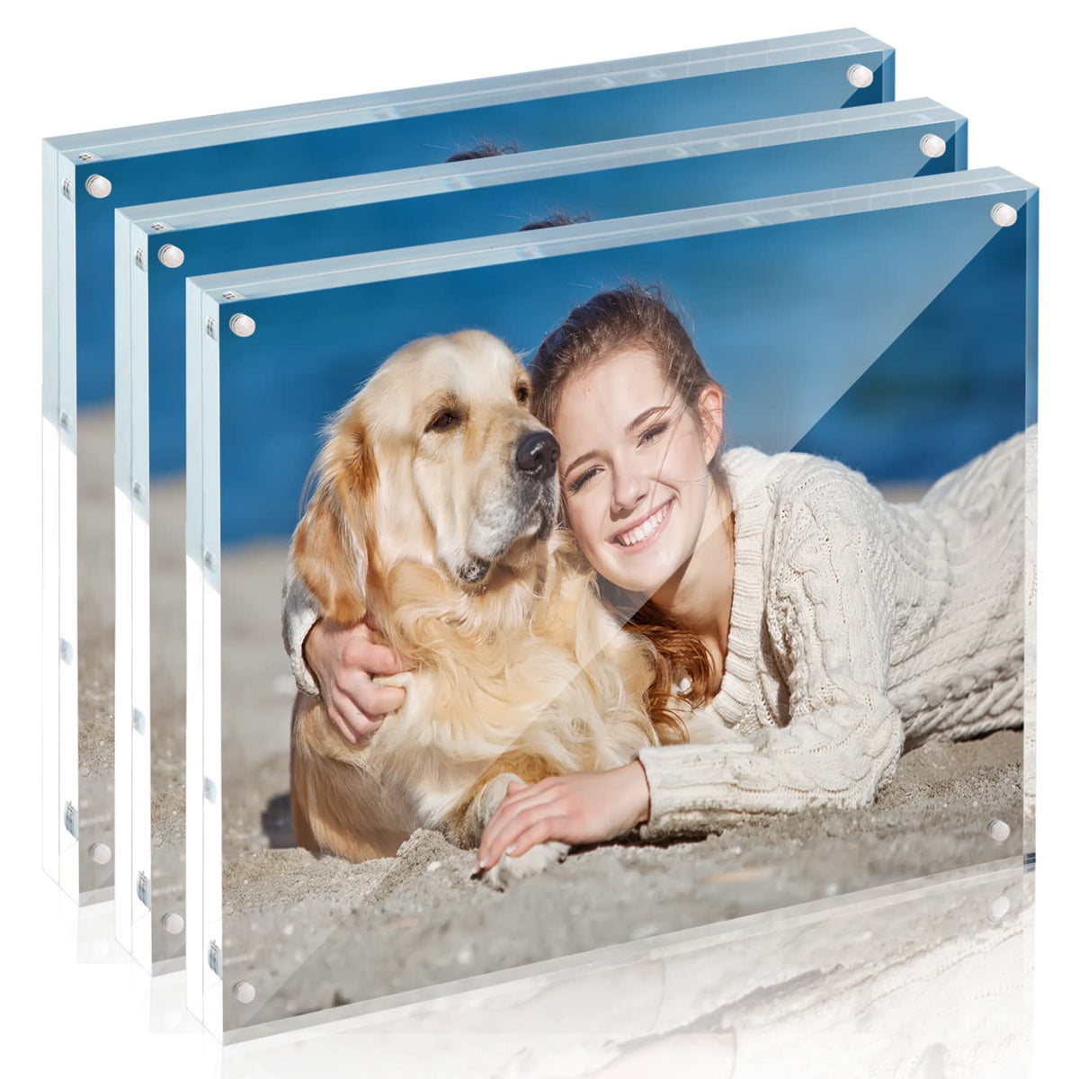 TWING 8x10 acrylic frame front view for a sleek home display.