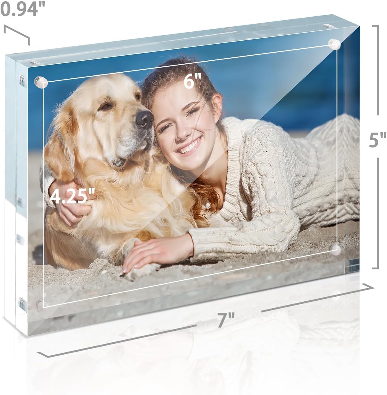 TWING gift-ready 5-pack of acrylic frames for gifting occasions
