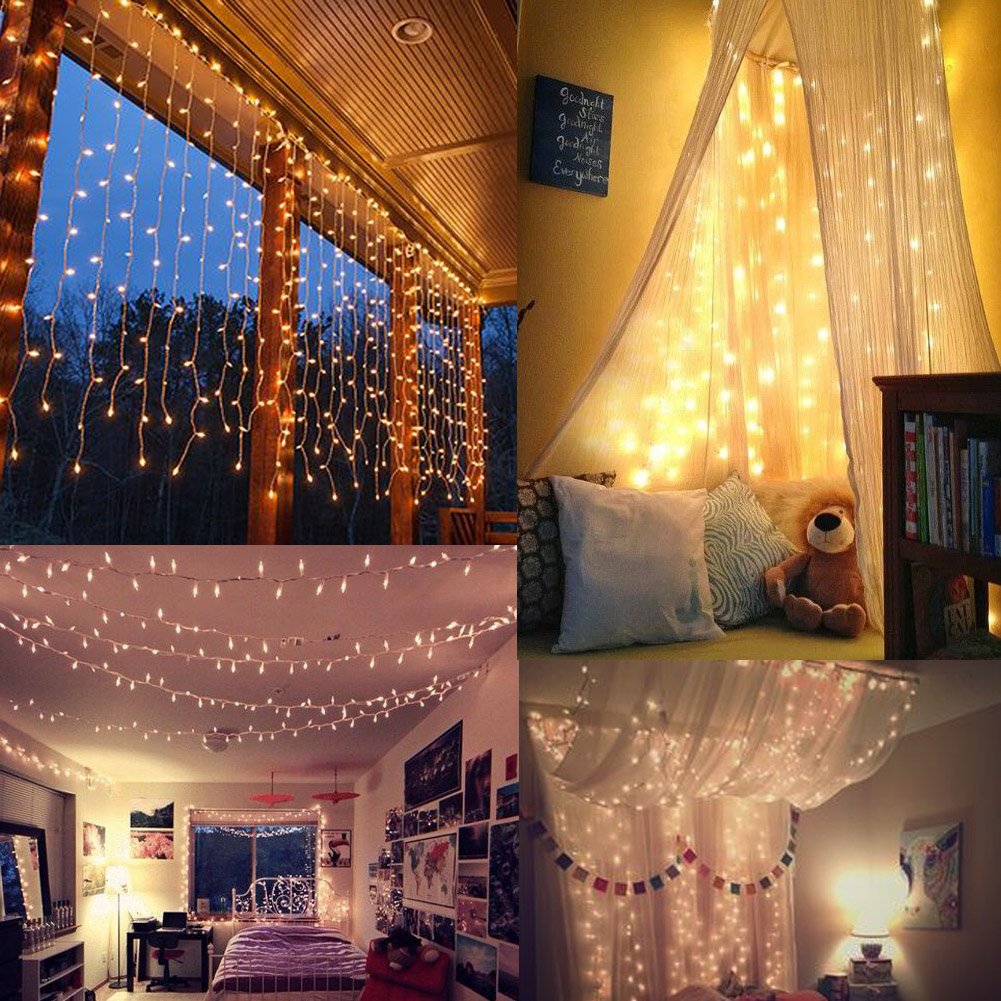 Close-up of warm white LEDs for cozy, inviting illumination by Twinkle Star.