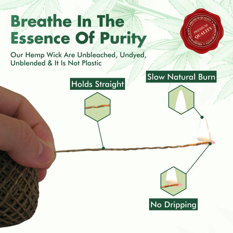 Twisted Bee slow-burn wick reduces dripping for a cleaner flame.