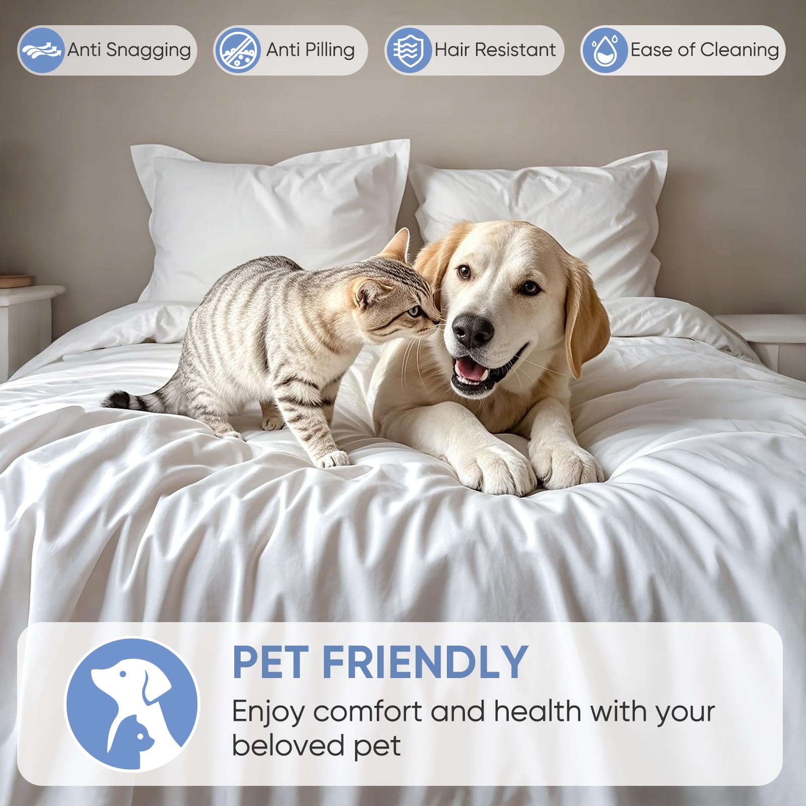 TWK 1200TC 360° elastic deep pocket keeping mattress in place.